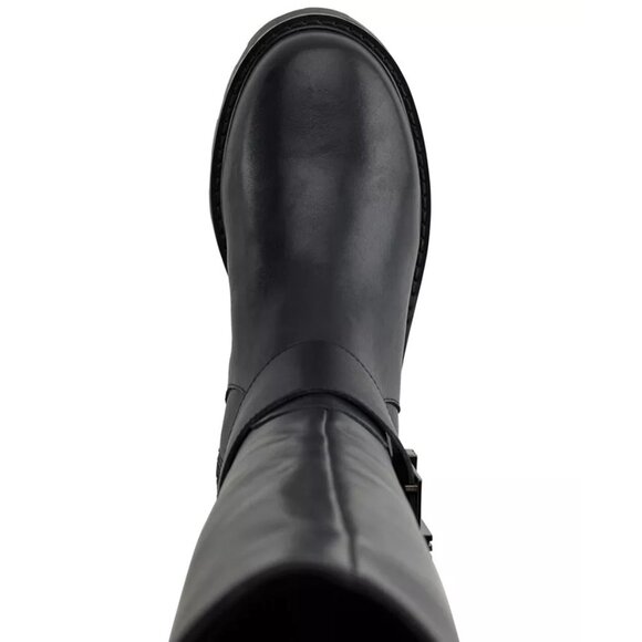 Karl Lagerfeld Paris Women's Meara Buckled Riding Boots - Picture 4 of 5